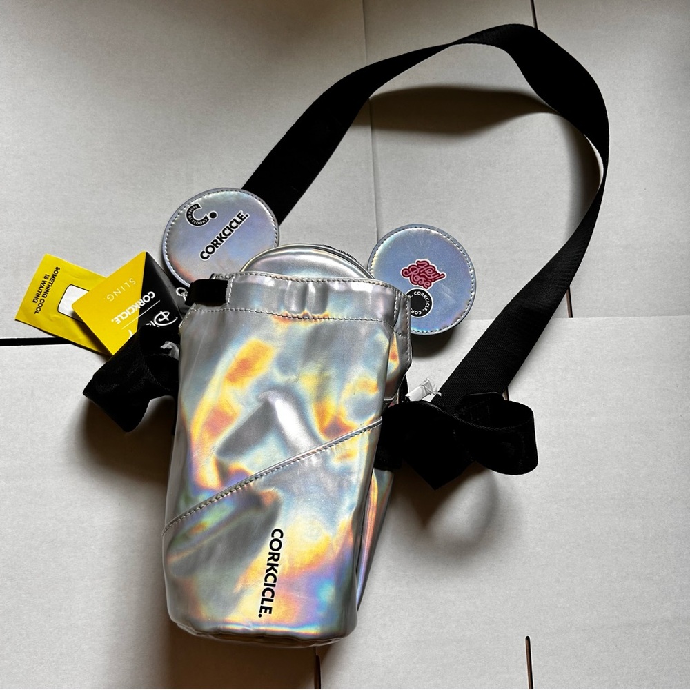 Corkcicle Iridescent Crossbody Bag with Black Strap - Picture 1 of 3